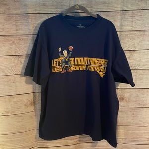 ESPN U WVU Short Sleeve Tee Shirt Size Large